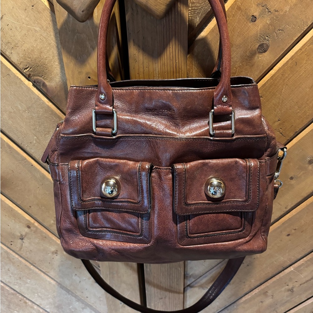 Kate Spade Rich Brown Leather Shoulder Bag